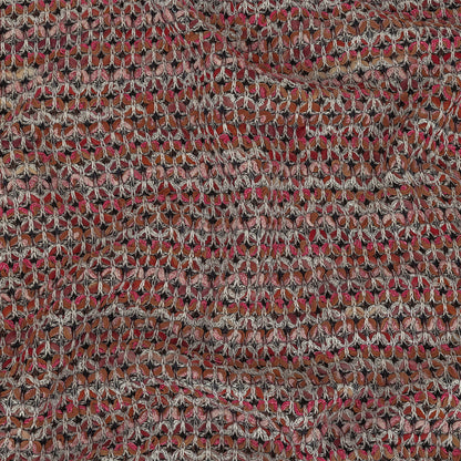 Pink, Peach and Gray Textured Stripes Sweater Knit