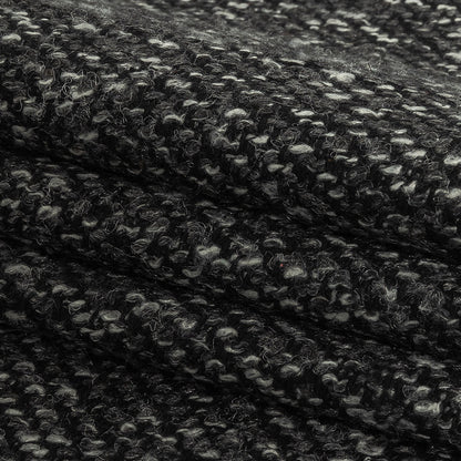 Black, Griffin and Lightest Sky Boucled Twill Folded