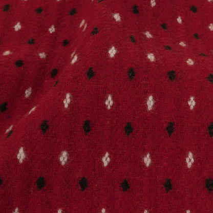 Tomato Puree, Vanilla Ice and Black Diamonds Brushed Blended Cotton Jacquard Detail