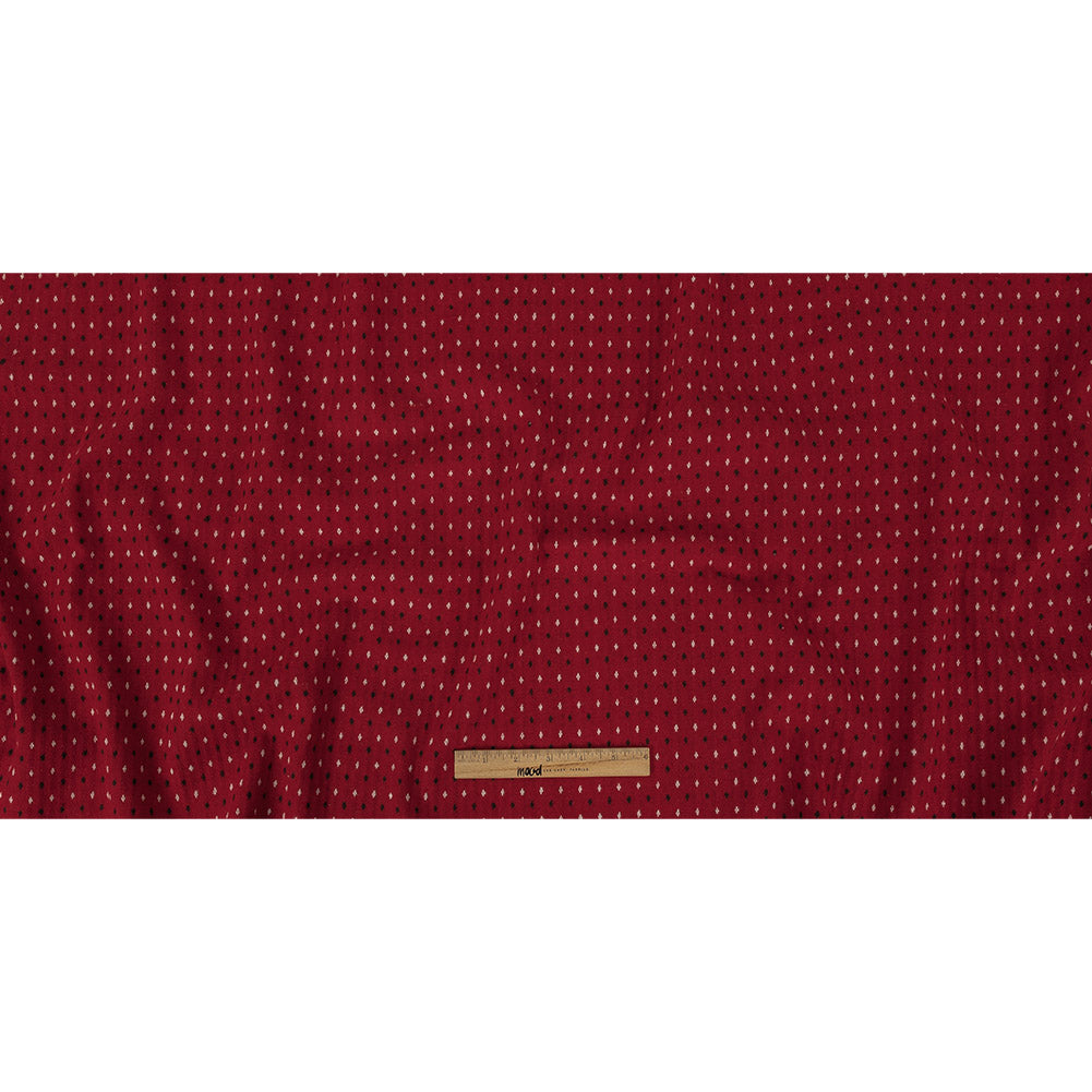 Tomato Puree, Vanilla Ice and Black Diamonds Brushed Blended Cotton Jacquard Full