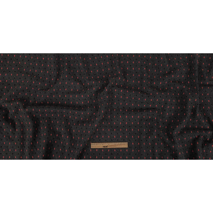 Peat, Black and Pink Broken Stripes or Spots Brushed Woven Full