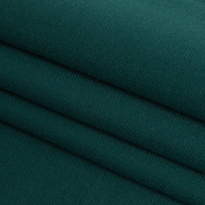 Teal Double Cloth Wool Twill Folded