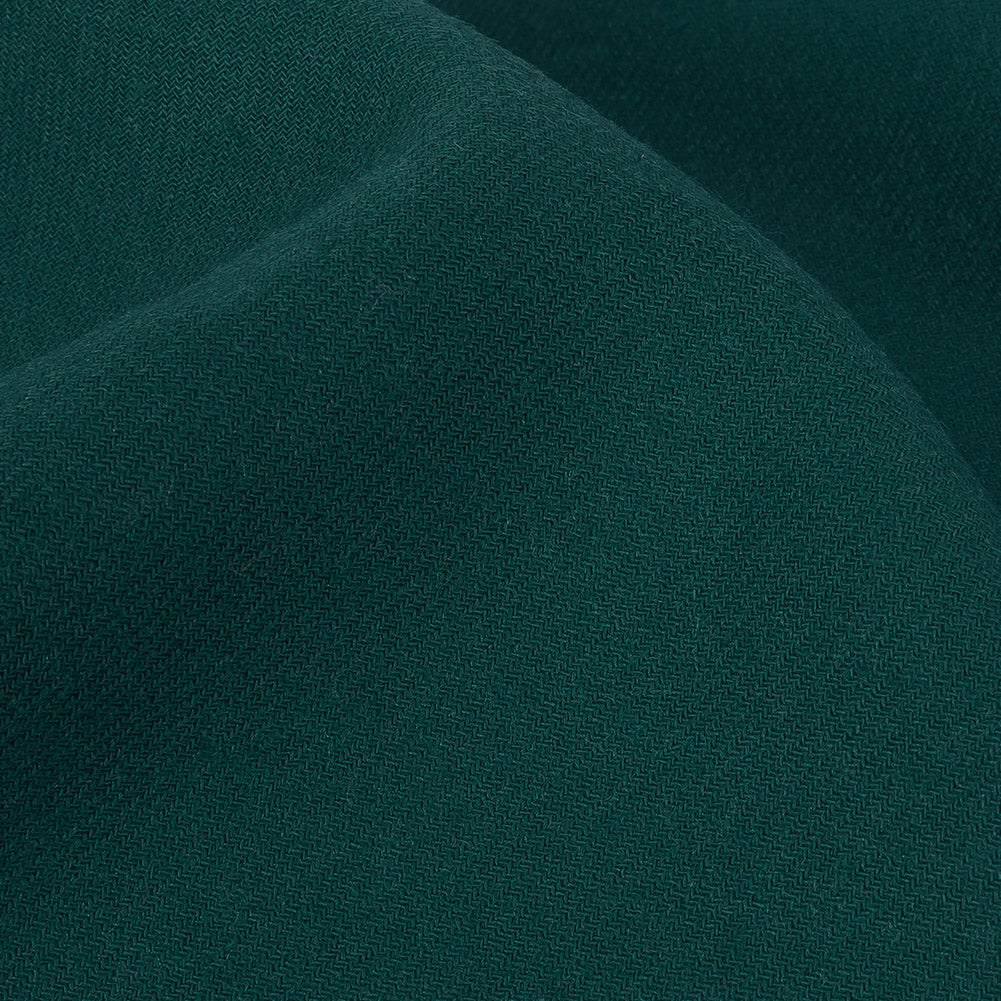 Teal Double Cloth Wool Twill Detail