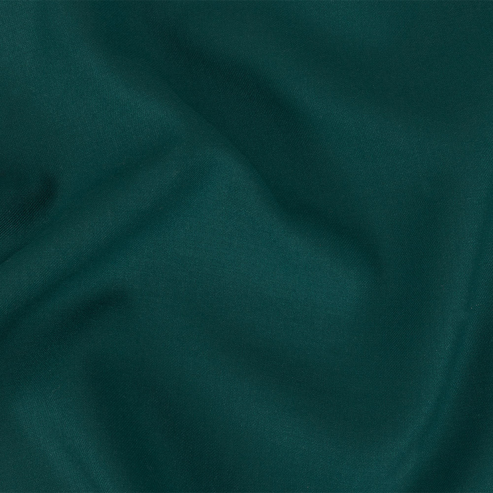 Teal Double Cloth Wool Twill