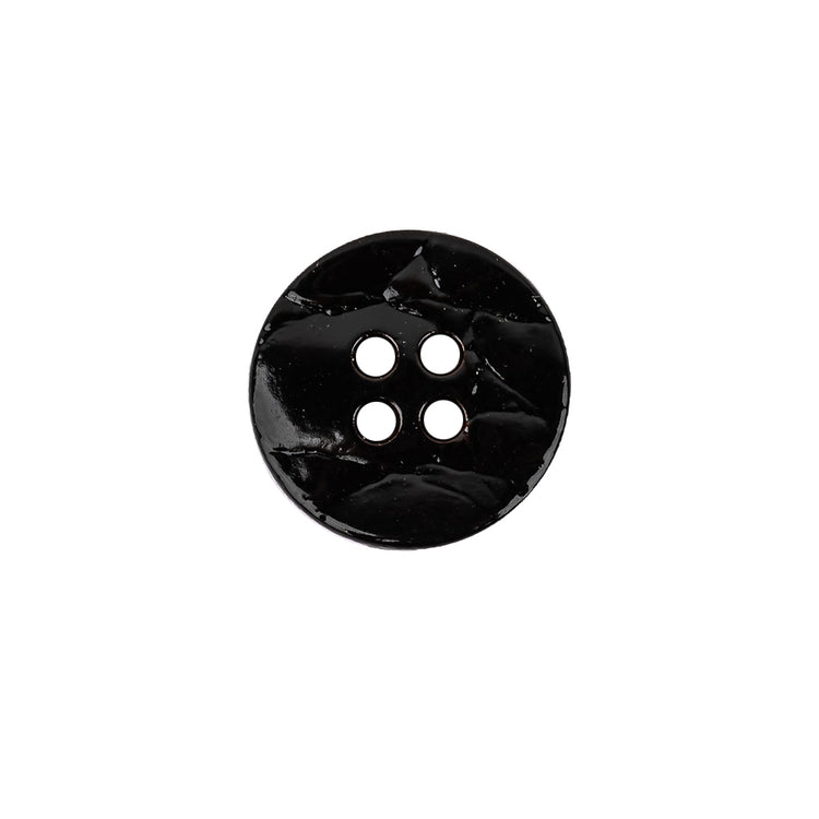 template--25130090922057__main-Italian Glossy Midnight Brown Abstract Molded 4-Hole Faux Leather Button - 24L/15mm