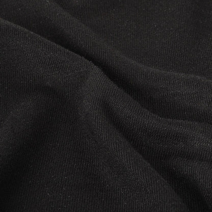 Black Beauty Rayon Interlock Knit Detail