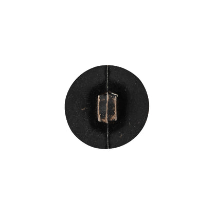 Italian Chocolate Plum and Canteen Weathered Faux Leather Shank Back Button - 24L/15mm Detail