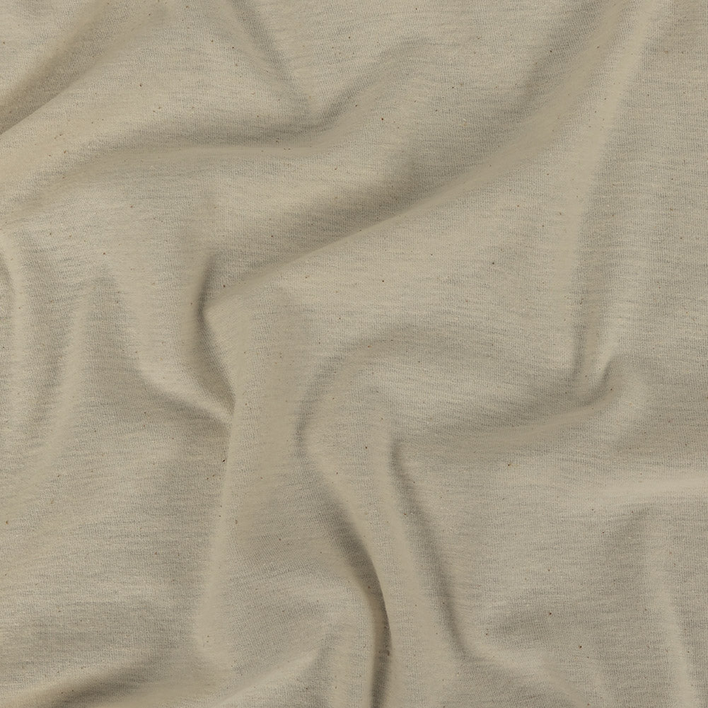 Natural Speckled Blended Cotton Jersey