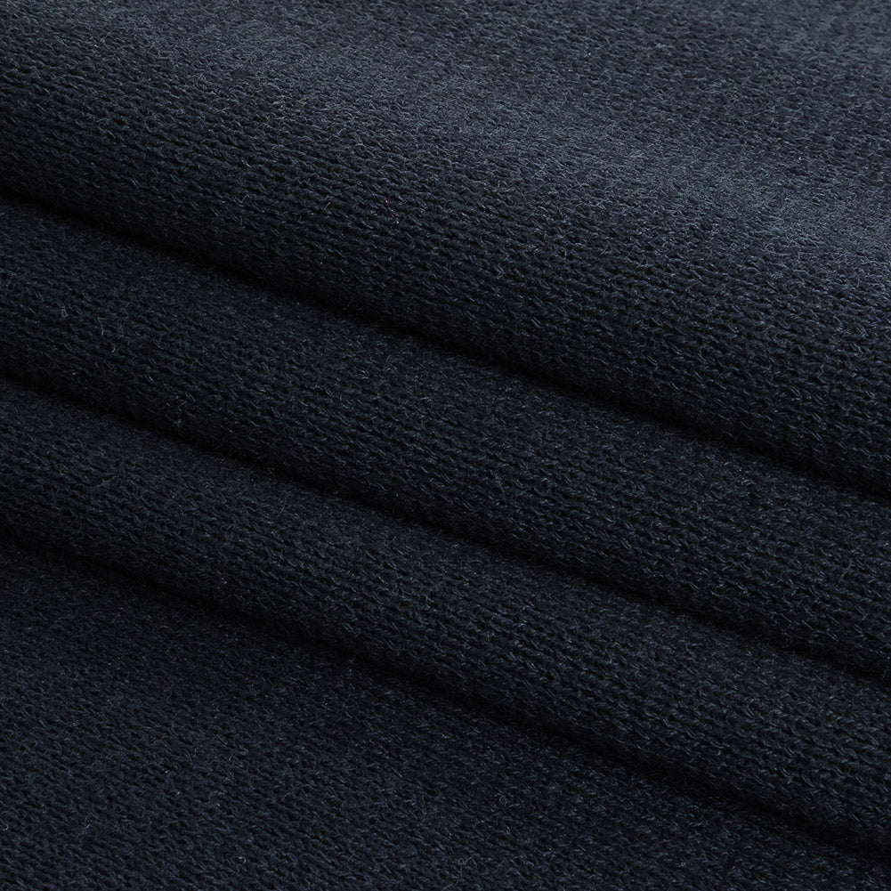 Nautical Blue Cotton Double Knit Folded