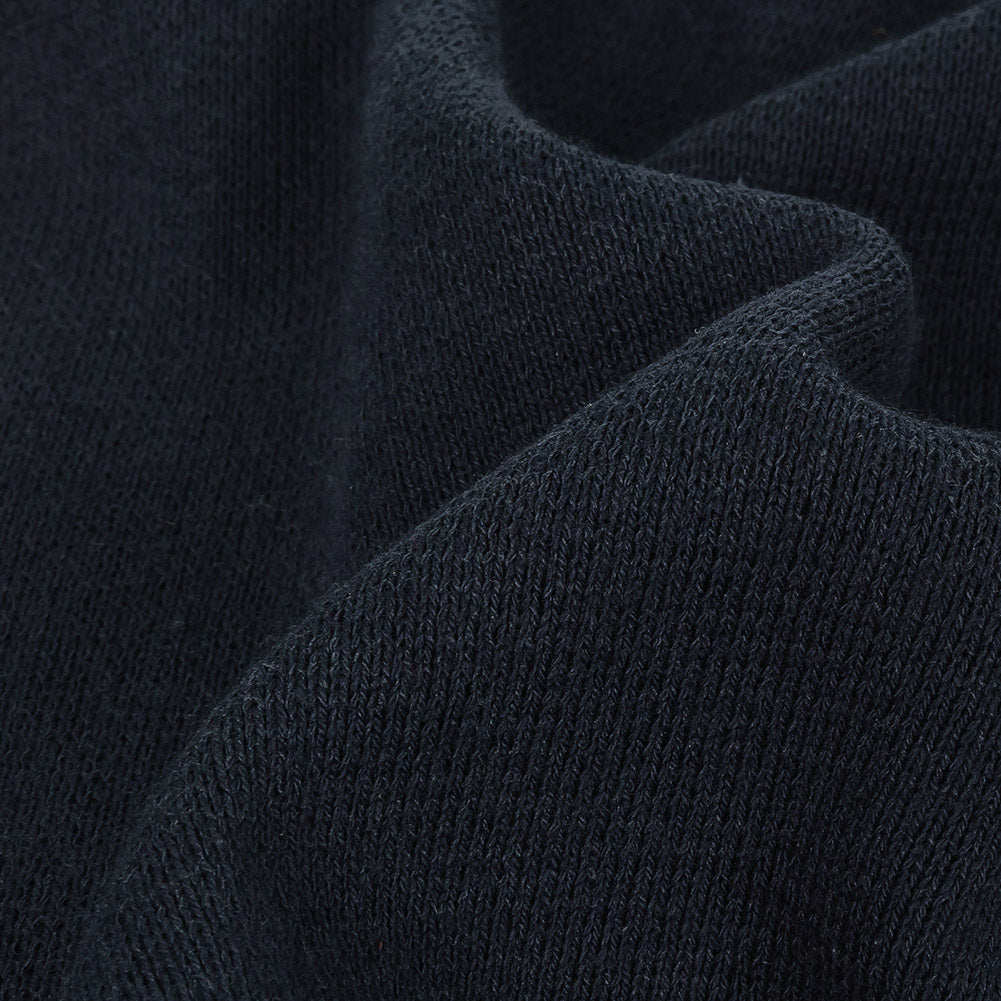 Nautical Blue Cotton Double Knit Detail