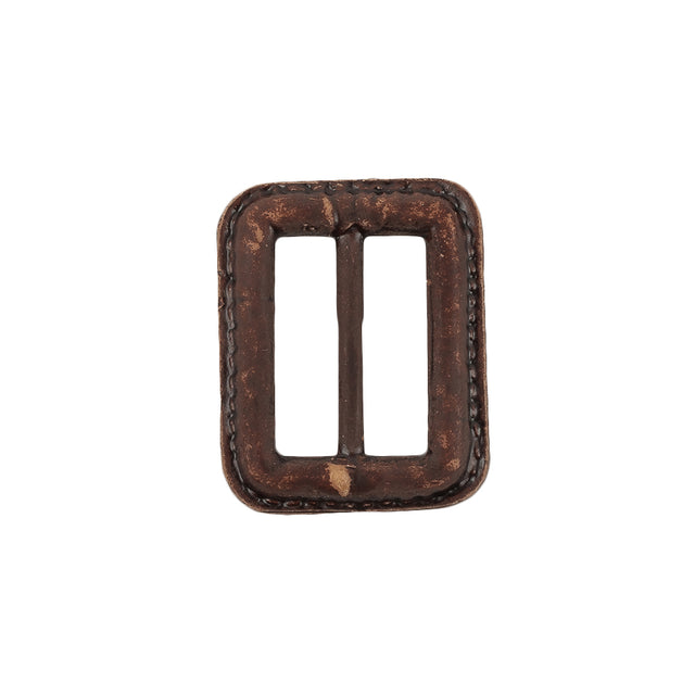 Italian Saddle Faux Leather Slider - 1.5" L x 1.125" W