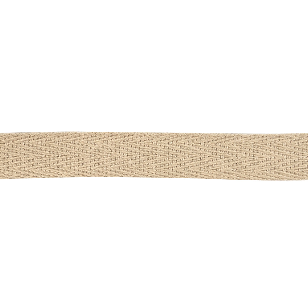 Brown Rice Cotton Twill Tape - 0.5" Detail