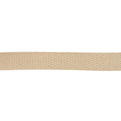 Brown Rice Cotton Twill Tape - 0.5" Detail