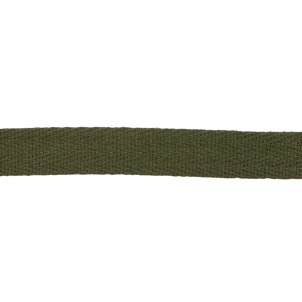 Chive Cotton Twill Tape - 0.5" Detail
