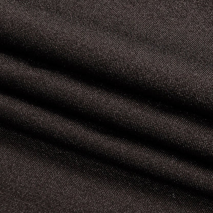 Dark Brown Lightweight Nylon Tricot Folded