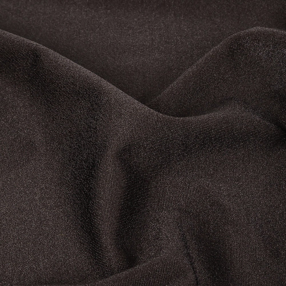 Dark Brown Lightweight Nylon Tricot Detail
