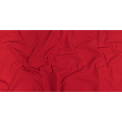Classic Red Cotton and Polyester Poplin with Water Repellant Coating Full