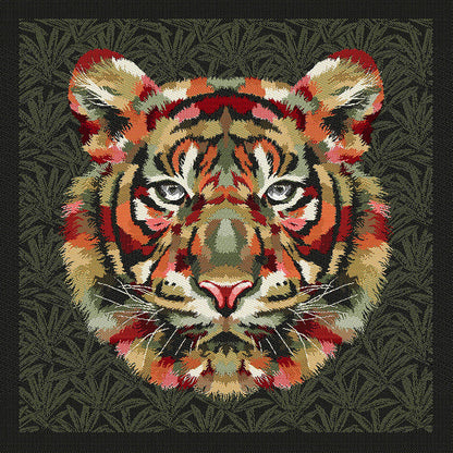 French Khaki and Olive Bengal Tiger Chief Oversized Square Patch - 18.875"