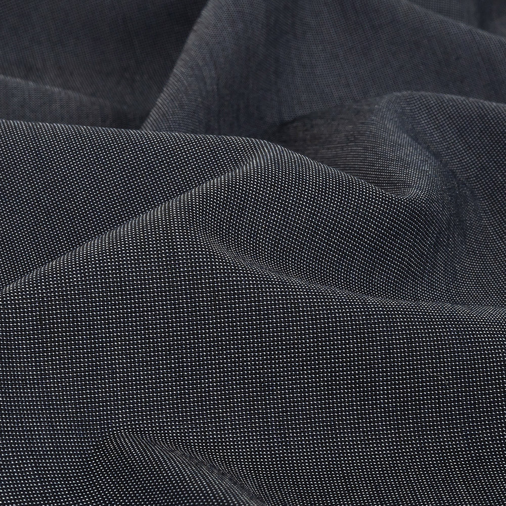 Night Sky Pin Dot Stretch Polyester Suiting Detail