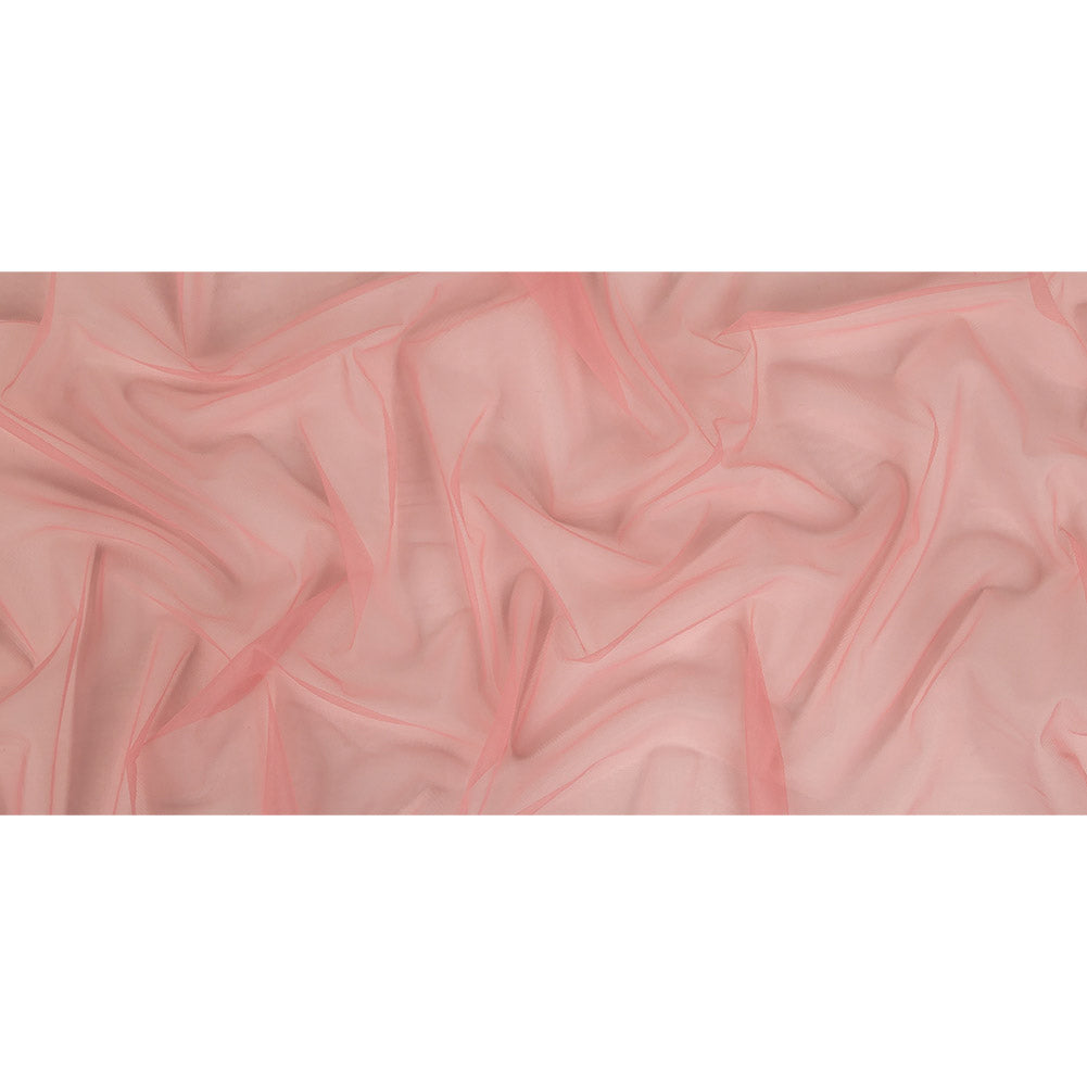 Blush Polyester Stretch Mesh Full