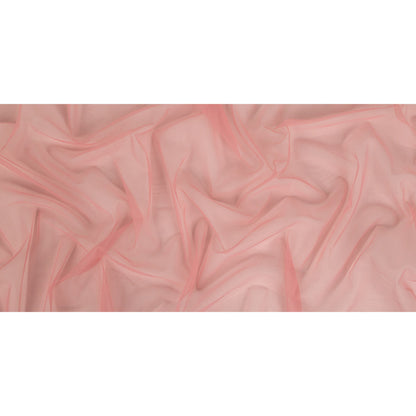 Blush Polyester Stretch Mesh Full
