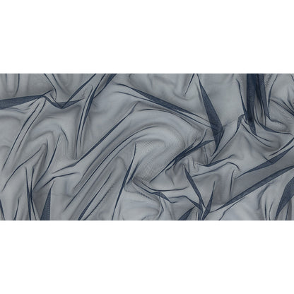 Navy Polyester Stretch Mesh Full