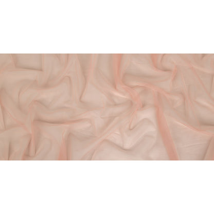 Silver Pink Polyester Stretch Mesh Full
