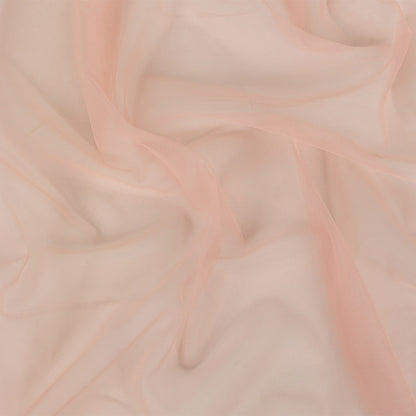 Silver Pink Polyester Stretch Mesh