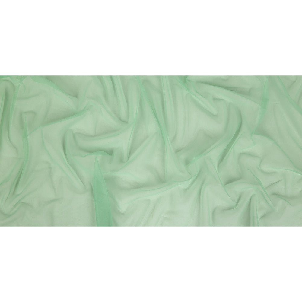 Mist Green Polyester Stretch Mesh Full