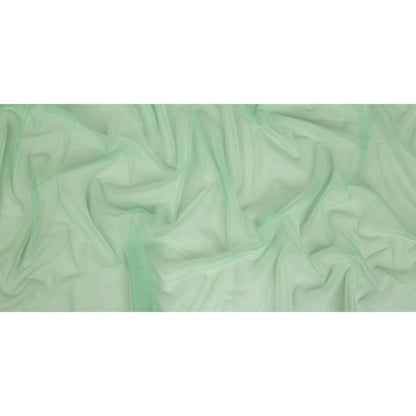 Mist Green Polyester Stretch Mesh Full