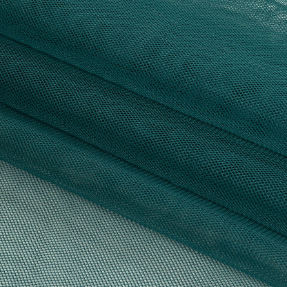 Jasper Green Polyester Stretch Mesh Folded