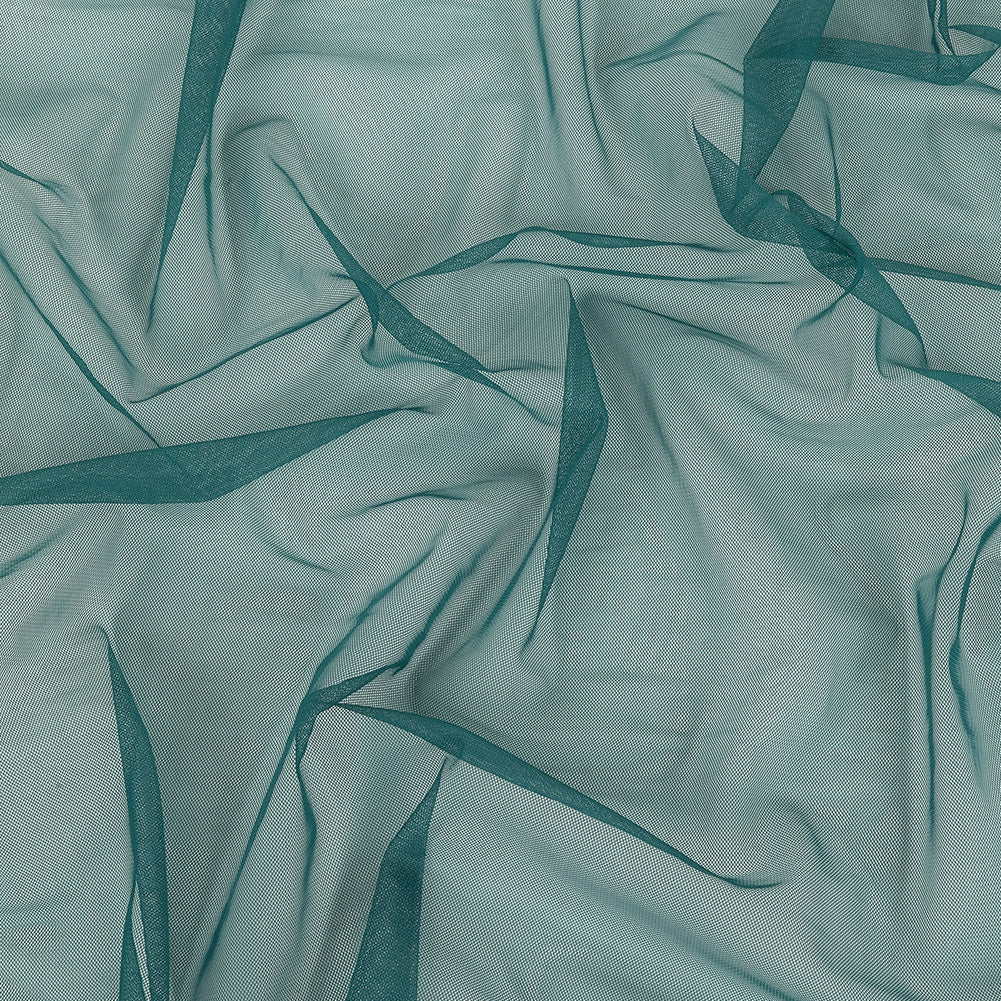 Jasper Green Polyester Stretch Mesh