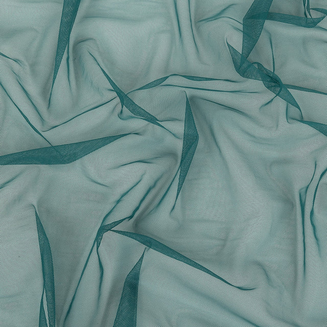 Jasper Green Polyester Stretch Mesh