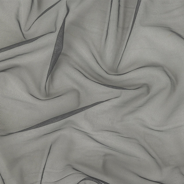 Slate Polyester Stretch Mesh