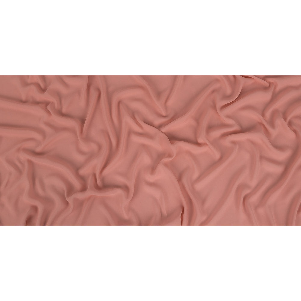 Coral Pink Polyester Georgette Full