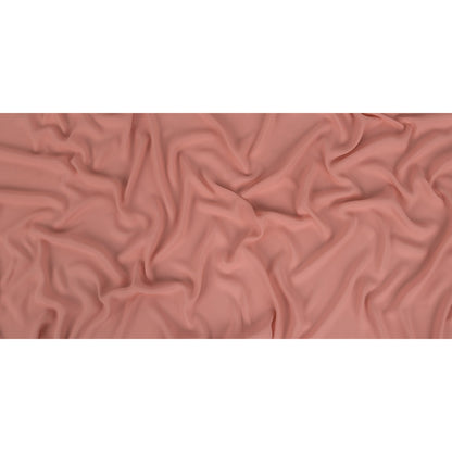 Coral Pink Polyester Georgette Full