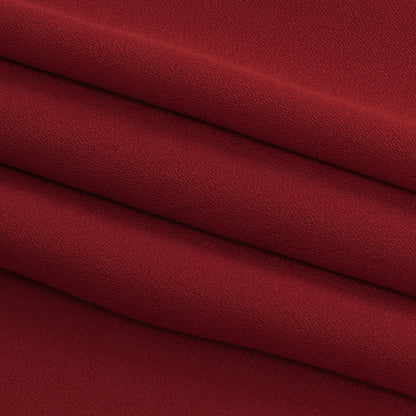 Rhythmic Red Polyester Georgette Folded