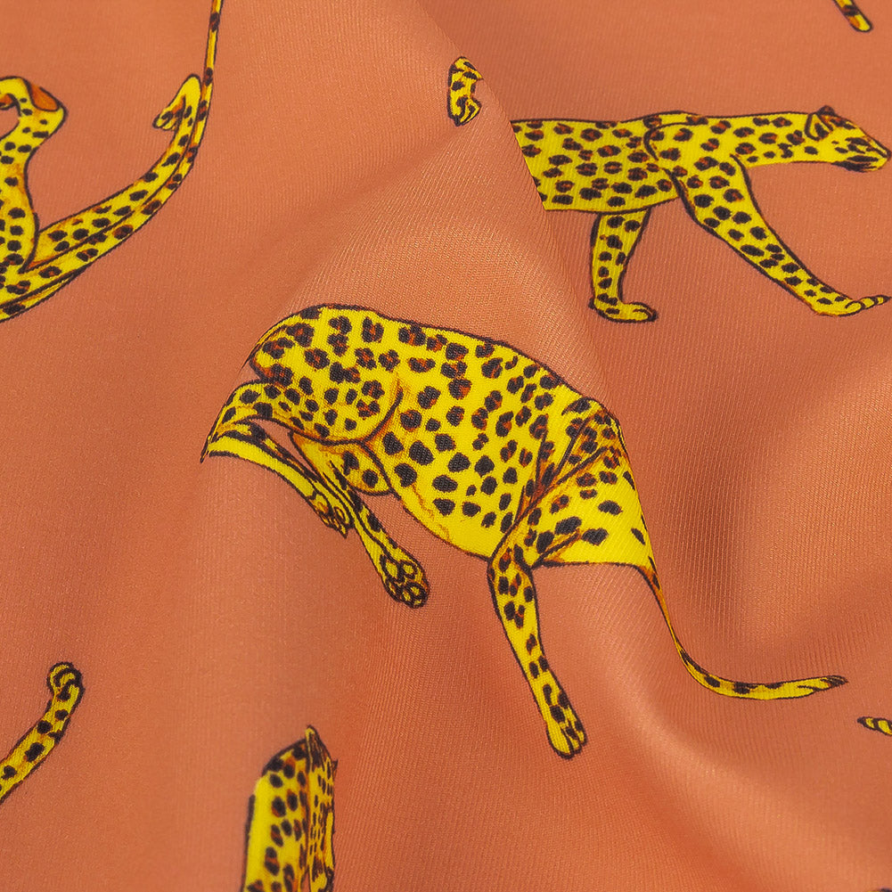 Traje de baño de compresión de tricot, con protección UV y microcápsulas de aloe vera - Canyon Clay Cheetahs - Colección Caye