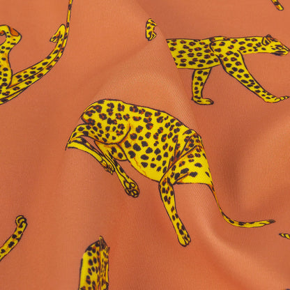 Traje de baño de compresión de tricot, con protección UV y microcápsulas de aloe vera - Canyon Clay Cheetahs - Colección Caye