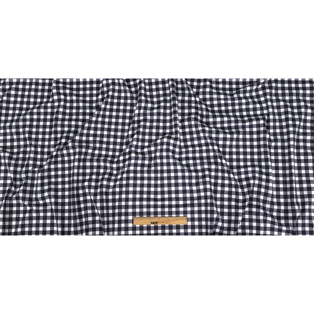 Traje de baño de compresión de tricot, con protección UV y microcápsulas de aloe vera - Estampado de cuadros blancos y negros - Colección Caye