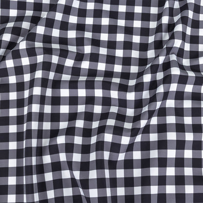 Compression Swimwear Tricot, UV Protective with Aloe Vera Microcapsules - Phantom and White Checkered - Caye Collection