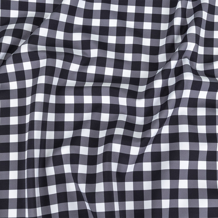 template--25130090922057__main-Compression Swimwear Tricot, UV Protective with Aloe Vera Microcapsules - Phantom and White Checkered - Caye Collection