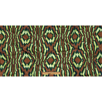 Traje de baño de compresión de tricot, con protección UV y microcápsulas de aloe vera - Ambrosia, verde y cuentas geométricas de madera - Colección Caye