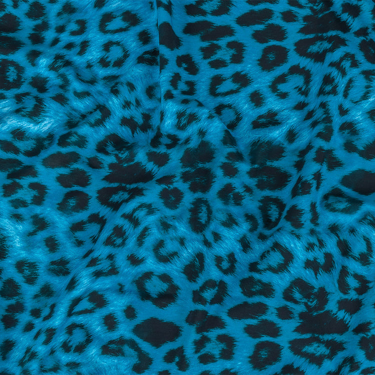 template--26688905969737__main-Compression Swimwear Tricot, UV Protective with Aloe Vera Microcapsules - Blue Cheetah Spots - Caye Collection