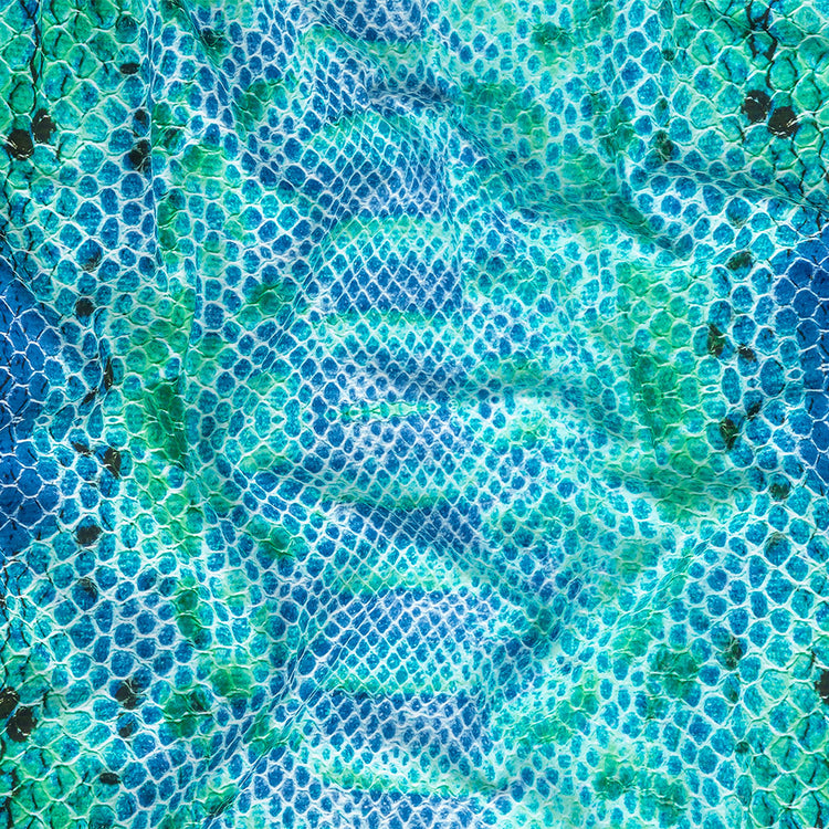 template--25130090922057__main-Compression Swimwear Tricot, UV Protective with Aloe Vera Microcapsules - Blue and Teal Python - Caye Collection