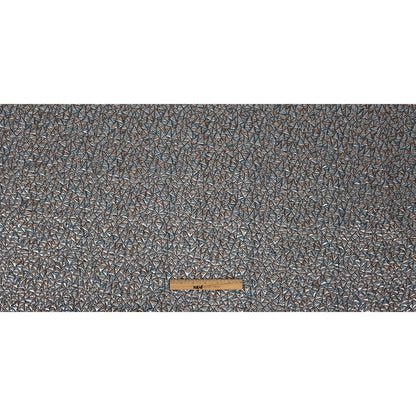 Mood Exclusive Metallic Rose Gold and Sky Blue Tactile Triangles Luxury Brocade Full