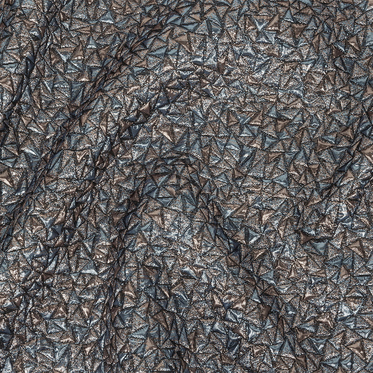template--26688905969737__main-Mood Exclusive Metallic Rose Gold and Sky Blue Tactile Triangles Luxury Brocade