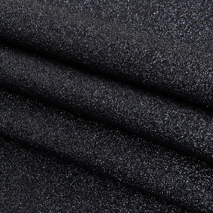 Cygnus Metallic Navy and Black Crinkled Lame Luxury Brocade Folded