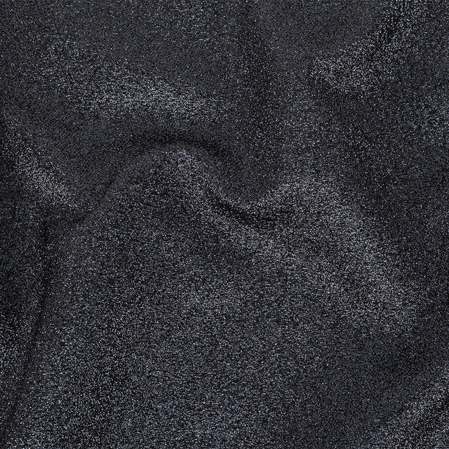 Cygnus Metallic Navy and Black Crinkled Lame Luxury Brocade