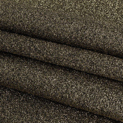 Cygnus Metallic Gold and Black Crinkled Lame Luxury Brocade Folded